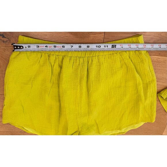 NWT Meet Me In Santorini Lime Green Shirt and Short 2 piece Set Womens Size XL - Picture 12 of 13